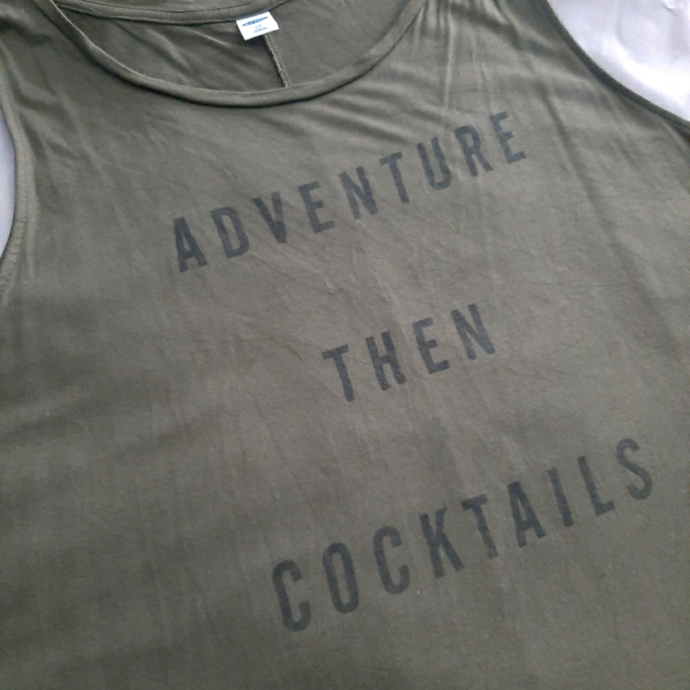 Olive green tank top